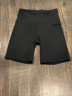 DKNY Black High-Rise Bike Shorts